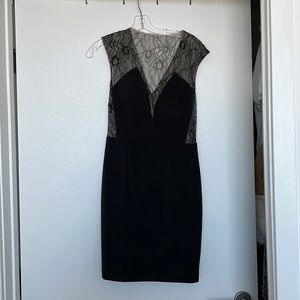 Aidan Illusion Lace Cocktail Dress
